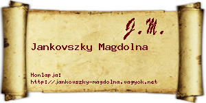 Jankovszky Magdolna névjegykártya