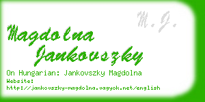 magdolna jankovszky business card